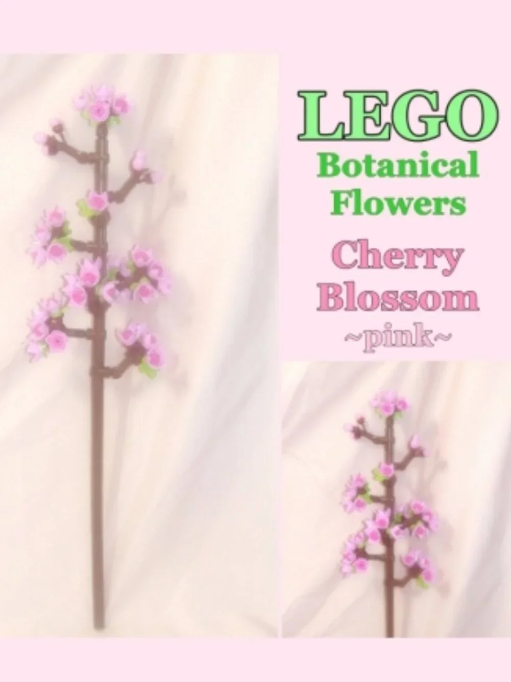 LEGO Botanical Flowers - Pink Cherry Blossoms - Individual Sale ~ 40725